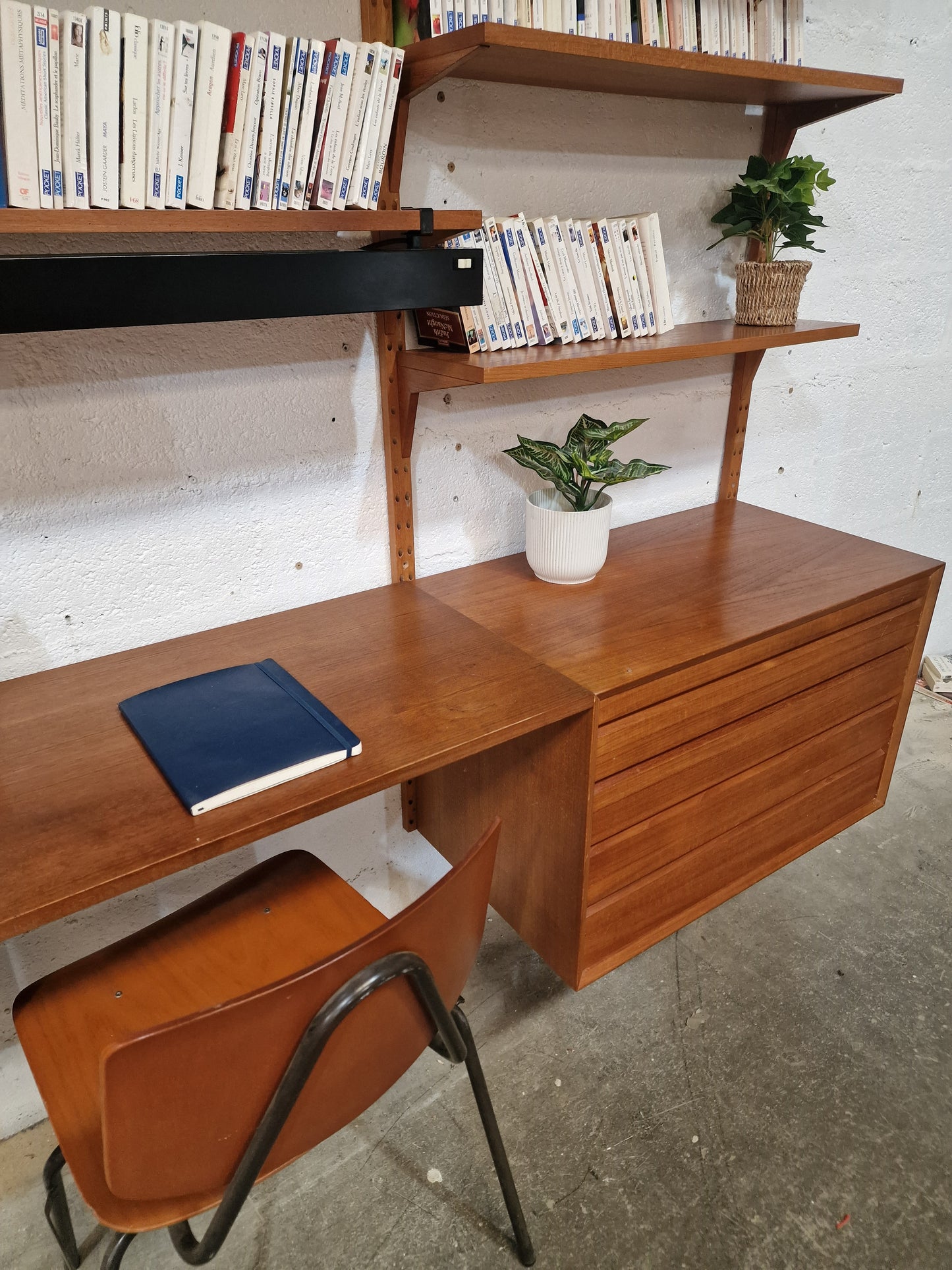 Bibliothèque bureau Poul Cadovius